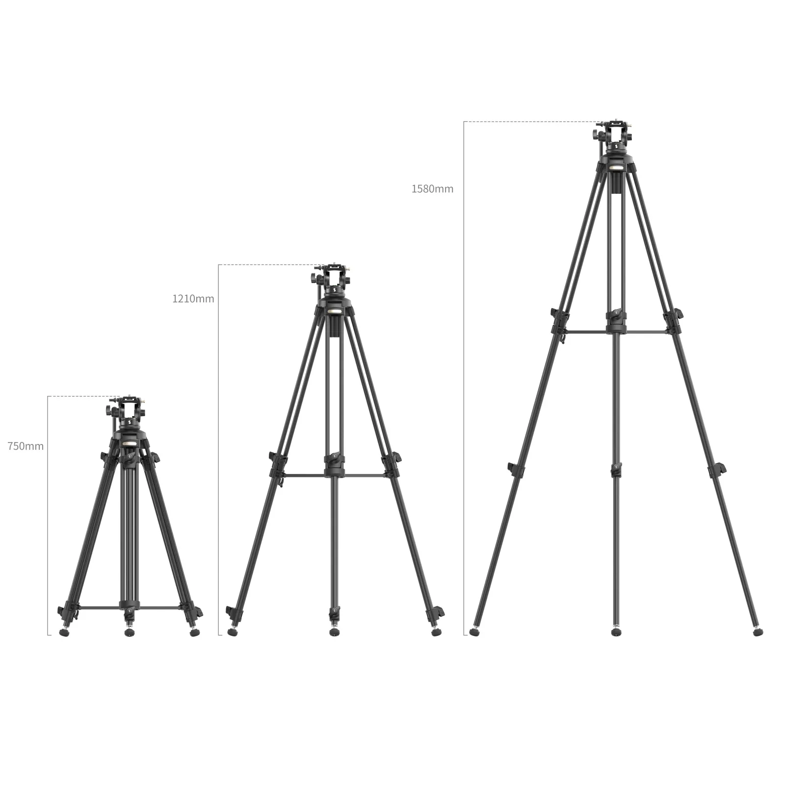 SmallRig 4684 - Lightweight Video Tripod Kit AD-50 Lite