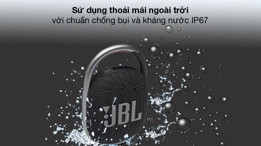 Loa Bluetooth móc treo di động kháng nước JBL CLIP 4, Loa Bluetooth JBL