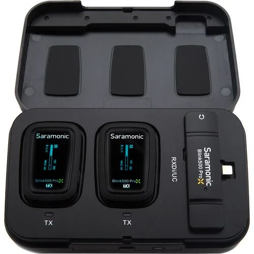 Bộ micro không dây Blink 500 ProX cổng USB-C có hộp sạc SR-Blink500 ProX B6 (2TX+1RX)