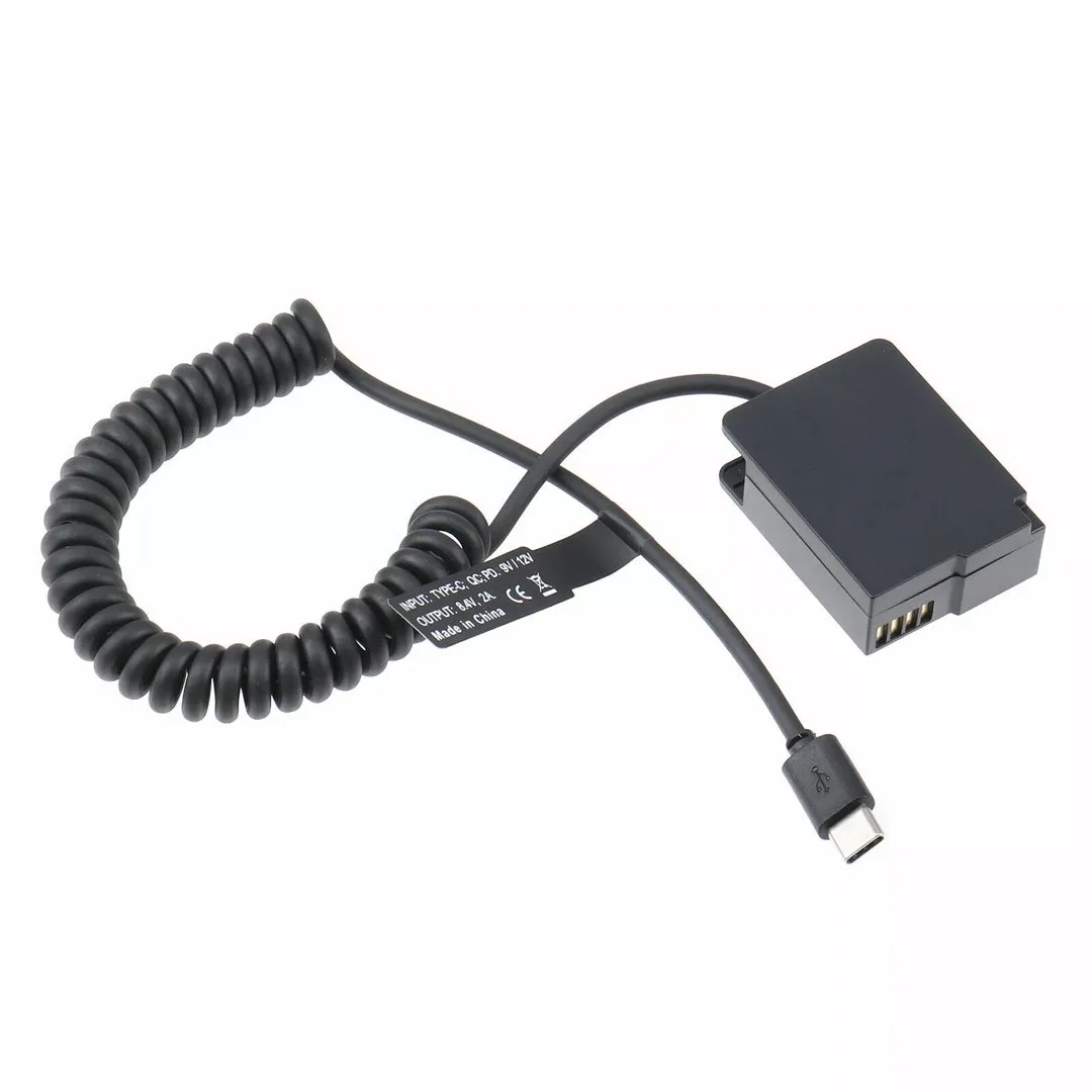 Dummy Type-C BLC12 | Pin giả pin ảo pin dummy battery DC Coupler Pana Lumix BLC12 DMW-BLC12 G9 G95 GX8 G85 G80 G7 G6 G5