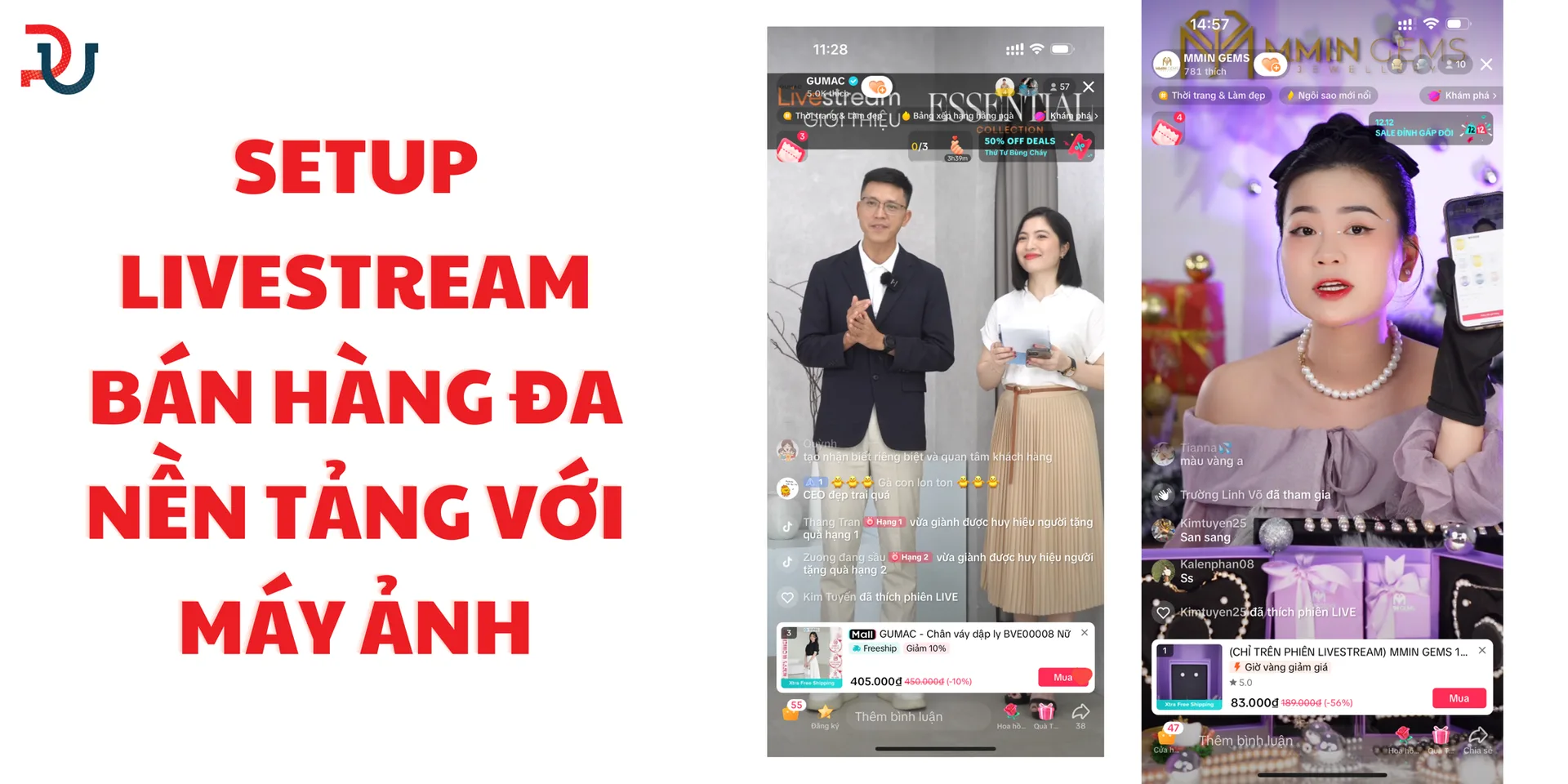 Giải pháp tối ưu chi phí setup livestream bán hàng đa nền tảng với máy ảnh