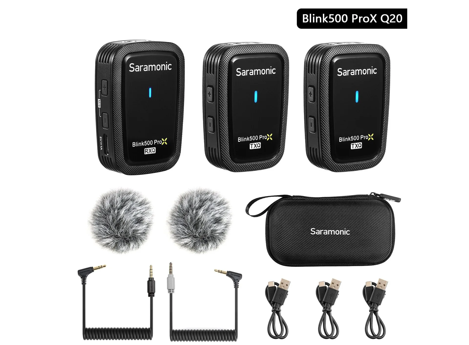 Bộ micro không dây Saramonic Blink500 ProX Q20 cổng 3.5mm