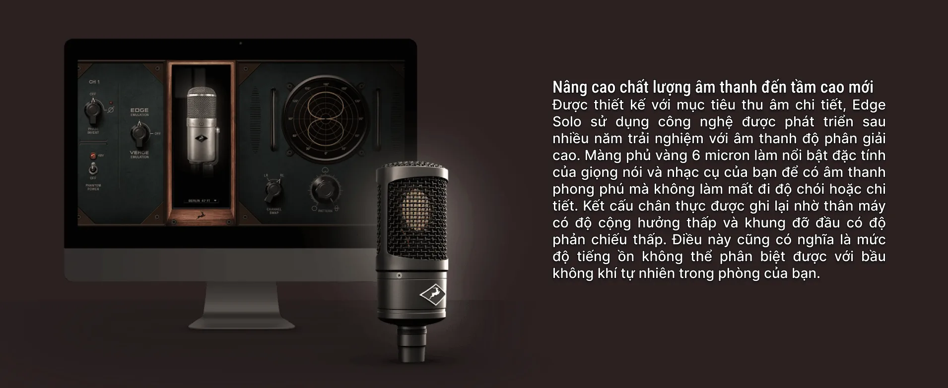 Micro thu âm Antelope Audio Edge Solo - Micro thu âm phòng thu