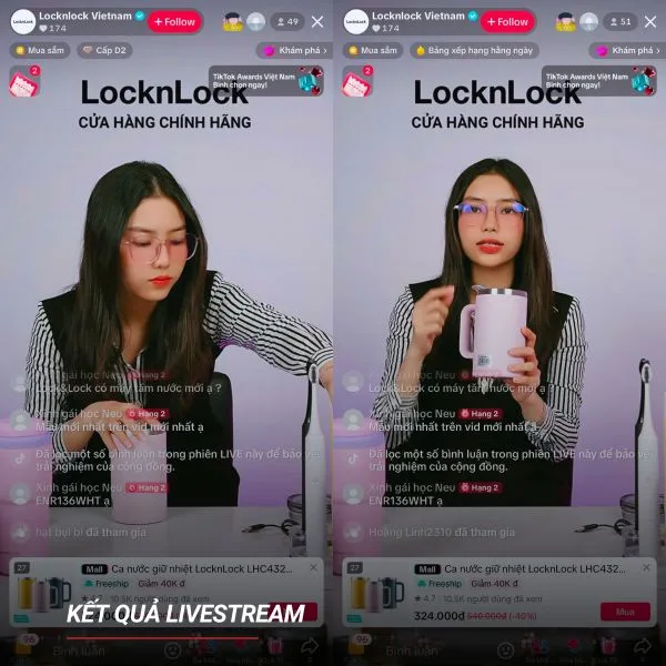 LocknLock thuê setup livestream