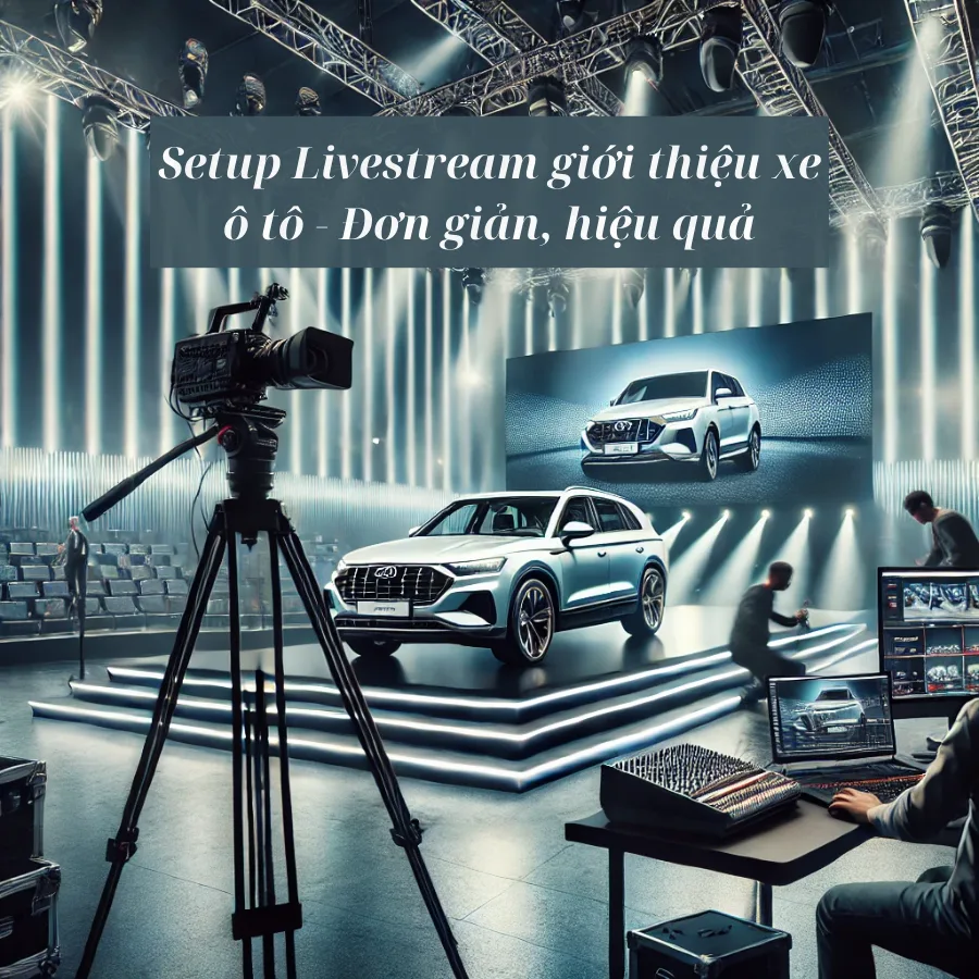 Setup Livestream giới thiệu xe ô tô - Đơn giản, hiệu quả