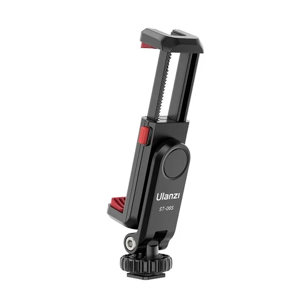 Ulanzi ST-06S - Kẹp Điện Thoại Xoay 360°, Hỗ Trợ 2 Ngàm Mở Rộng