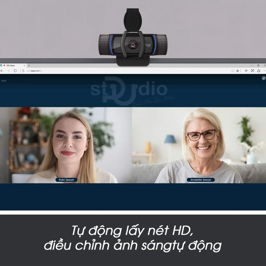 Webcam Logitech C920e - Business Webcam Họp trực tuyến