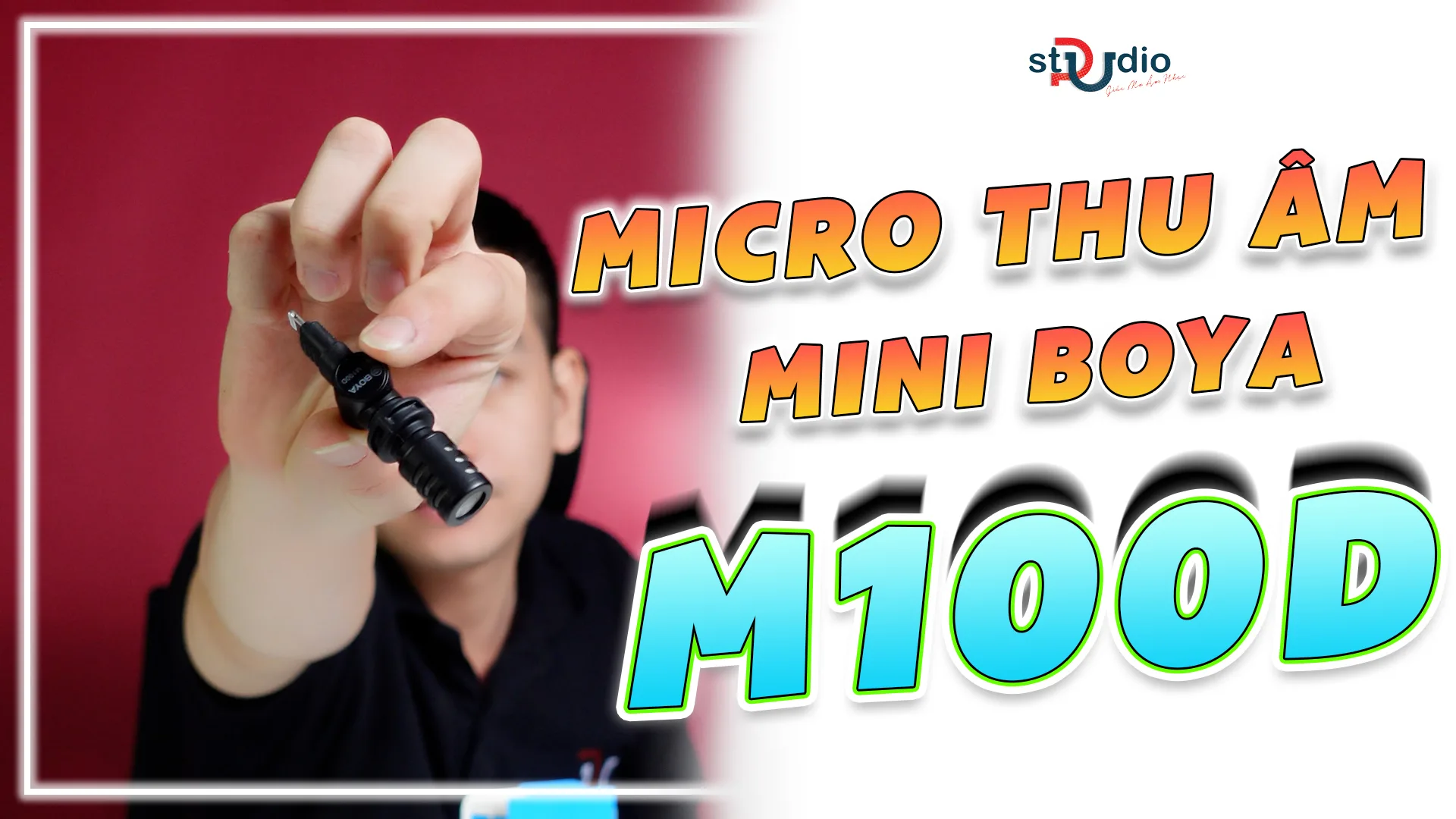 Chiếc micro mini dùng để quay Vlog BOYA M100D | Pustudio.vn
