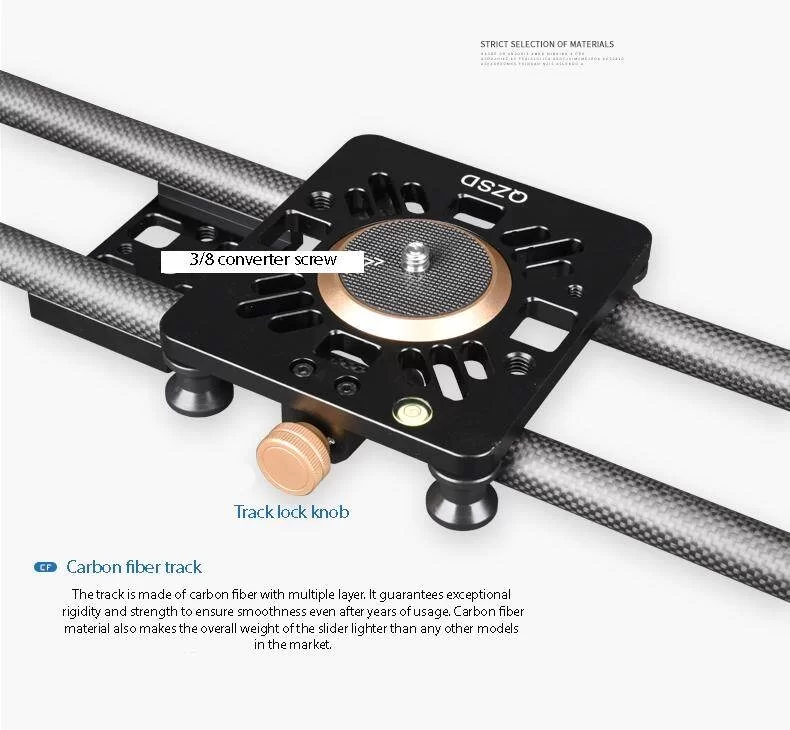Thanh ray trượt Dolly Slider 100cm Beike QH7100C