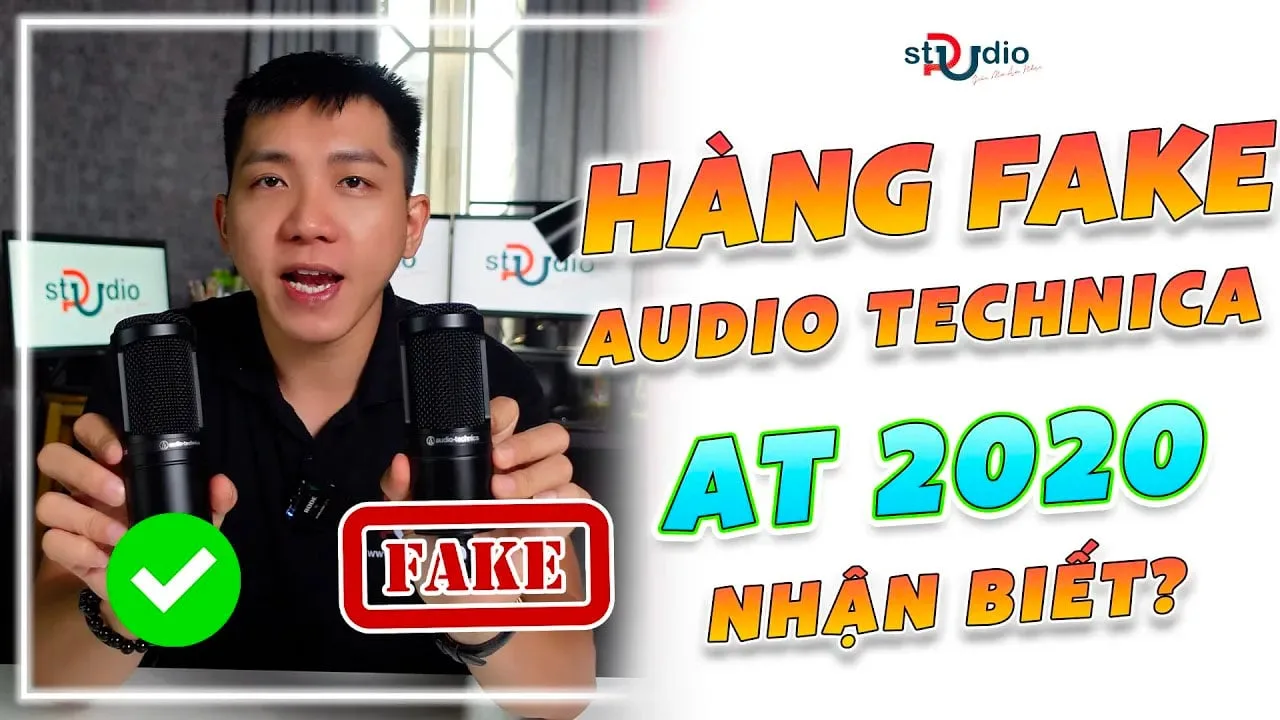 CẢNH BÁO HÀNG GIẢ và nhận biết Micro Audio Technica AT2020 | Pustudio.vn