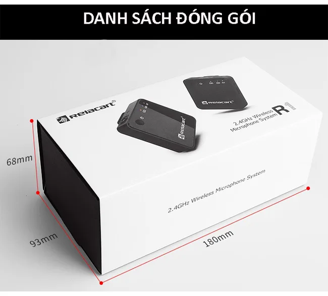 Micro không dây Relacart R1- Micro cài áo không dây