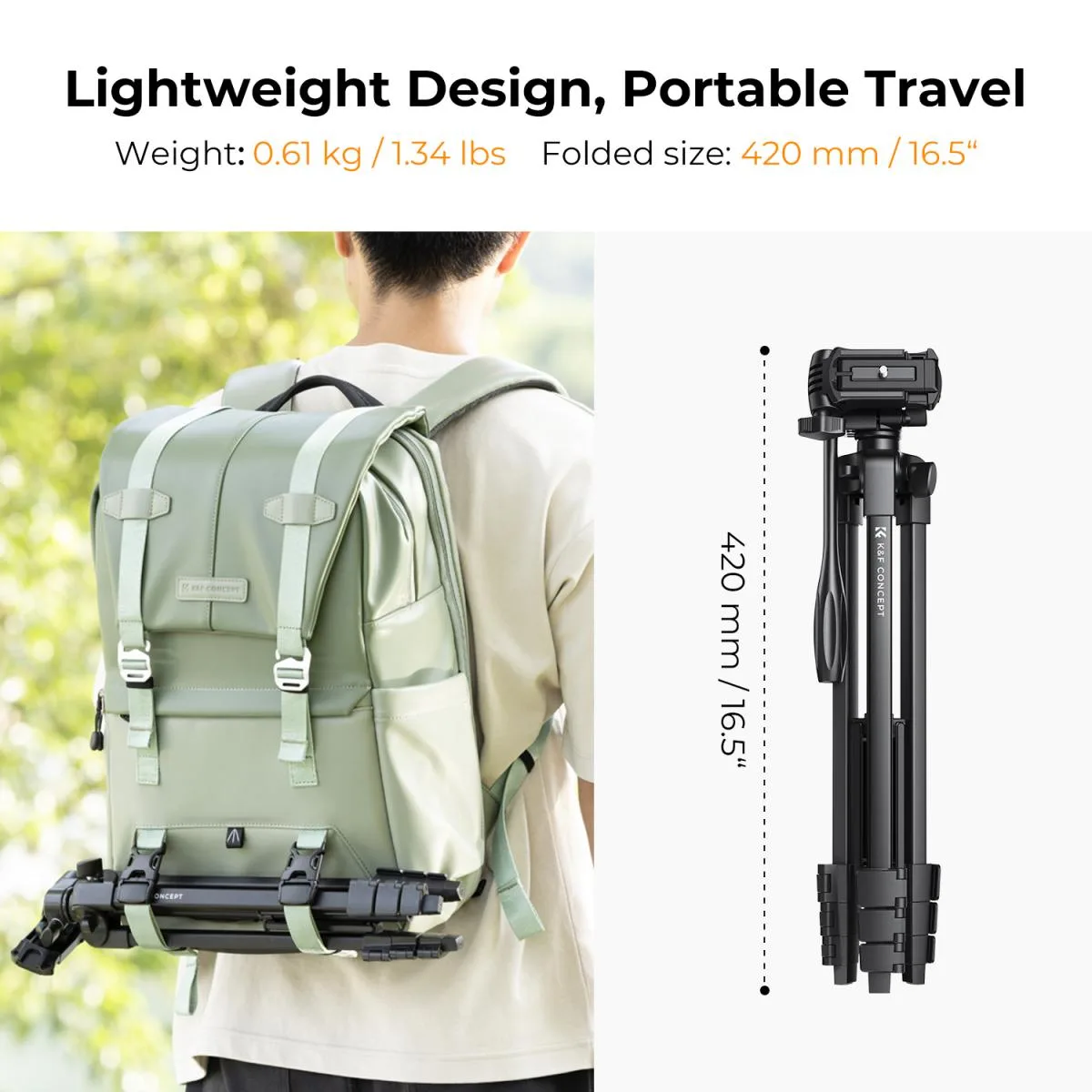 Chân máy ảnh Tripod KF KF09.125 quay phim, chụp ảnh
