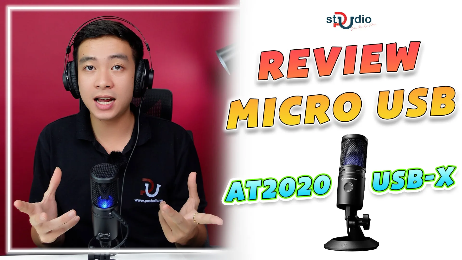 Review chiếc microphone usb của nhà Audio-Technica AT2020USB-X | Pustudio.vn