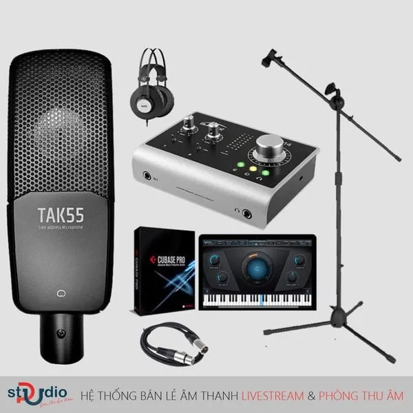 Bộ thu âm Audient iD14 Micro thu âm Takstar TAK55