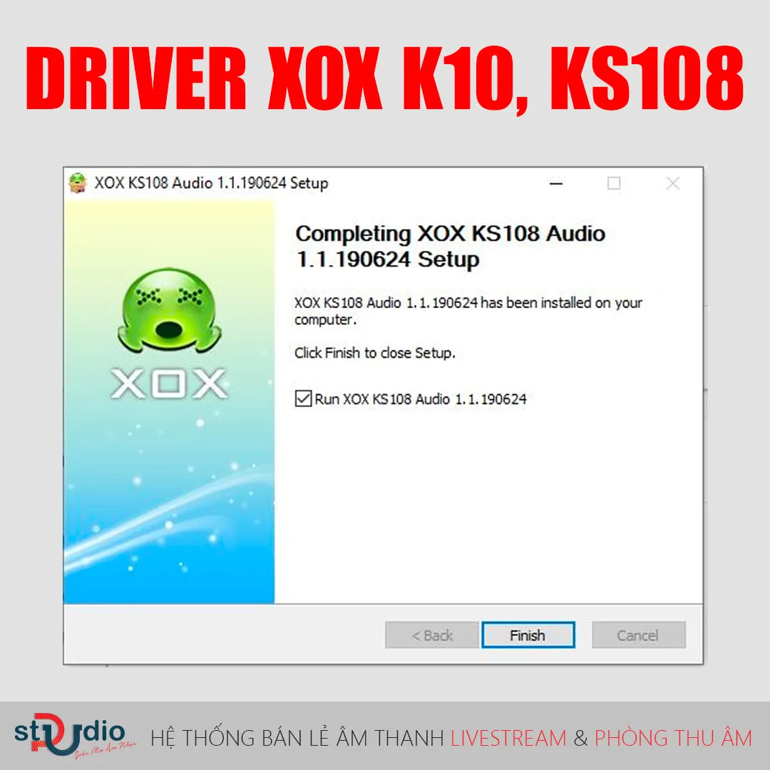Hướng dẫn tải và cài đặt driver cho sound card xox K10/ Ks108 Đầy đủ tiếng việt, tiếng anh