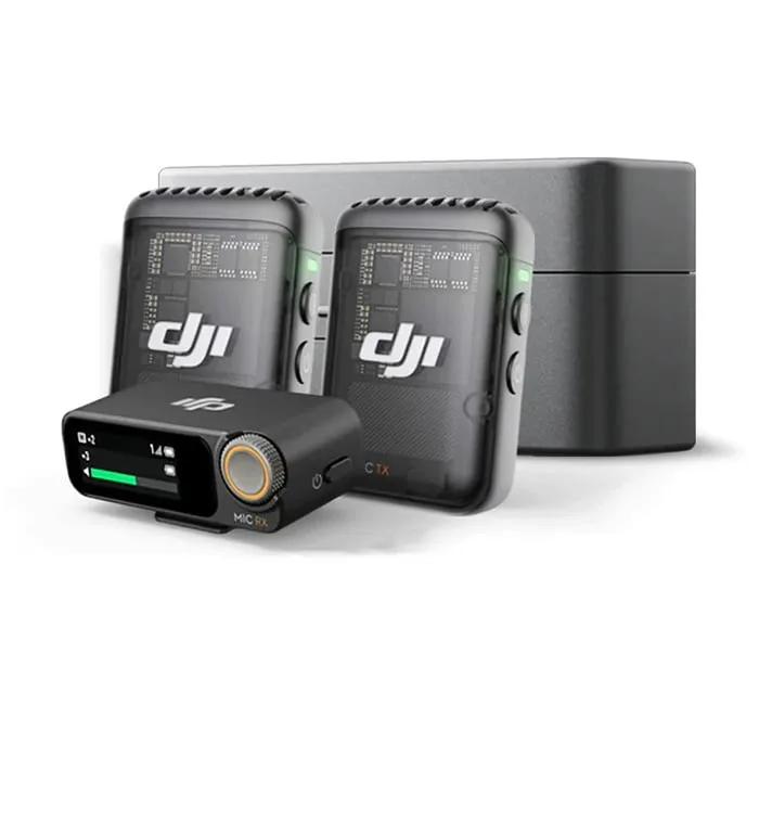 Micro Cài Áo DJI Mic 2 (2 TX + 1 RX) - Micro không dây 2 phát 1 nhận