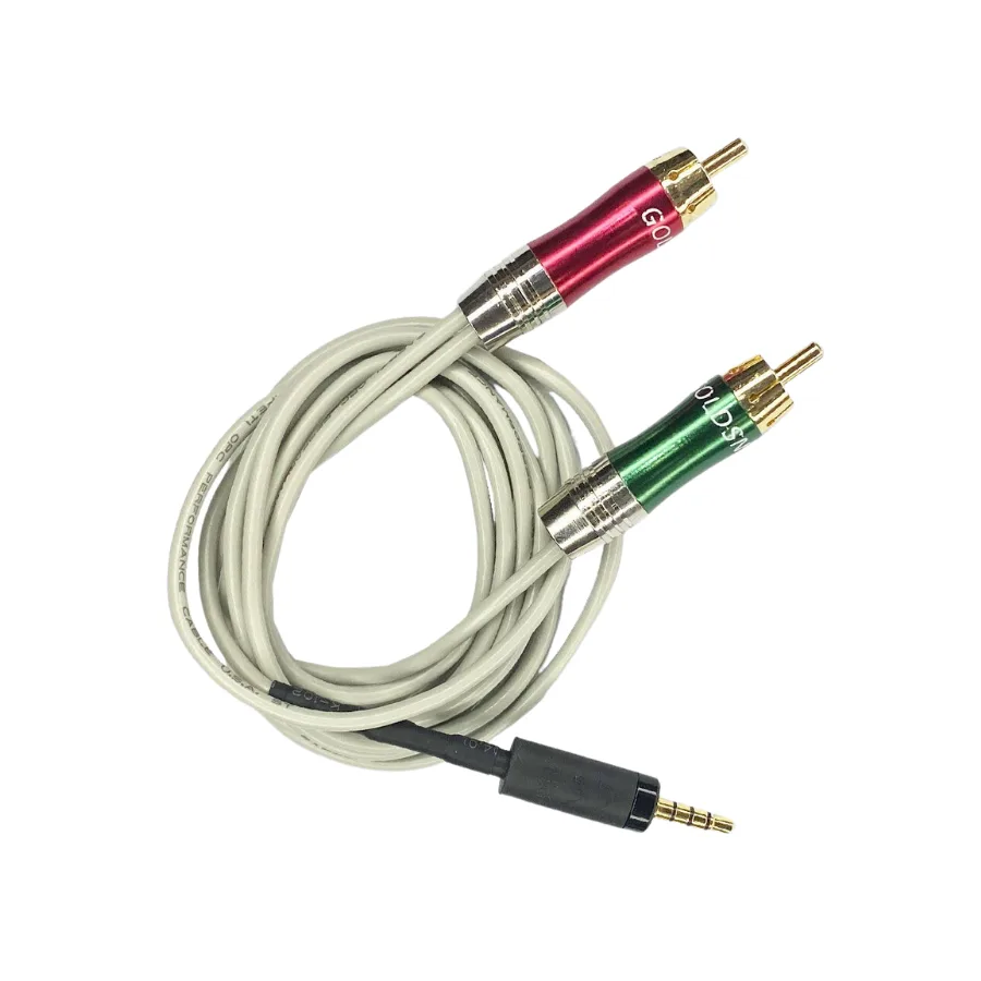 Dây livestream cho amply, 2 đầu bông sen (RCA) ra jack 3.5mm (MONO)