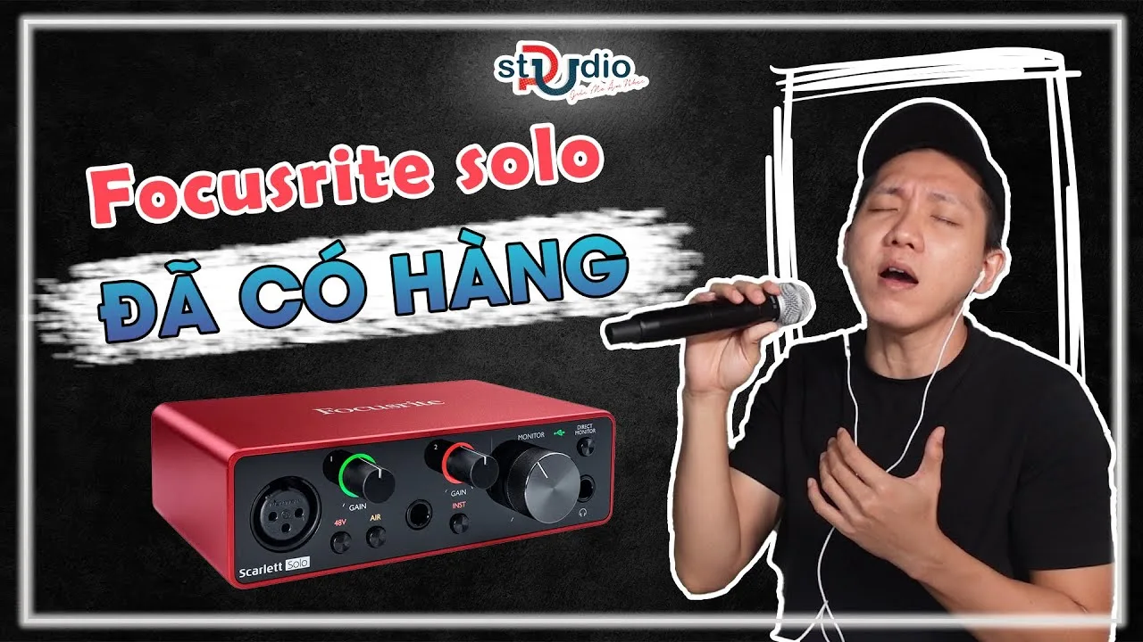 Focusrite Solo gen 3 ĐÃ CÓ HÀNG test với Micro không dây SHURE SLXD24A/SM58 | NGƯỜI LẠ THOÁNG QUA
