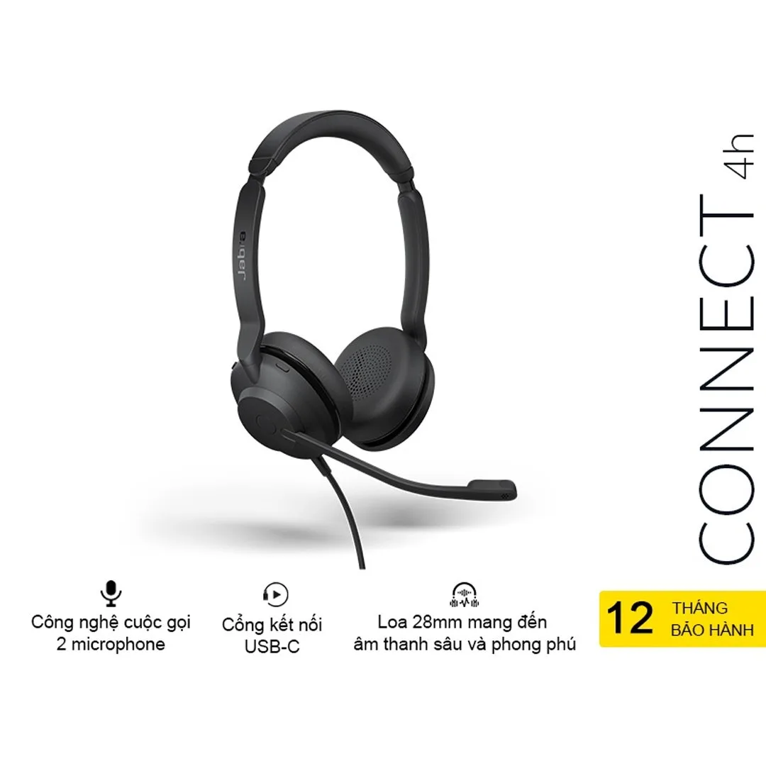 Tai Nghe Jabra Connect 4h - Tai nghe chụp tai có mic