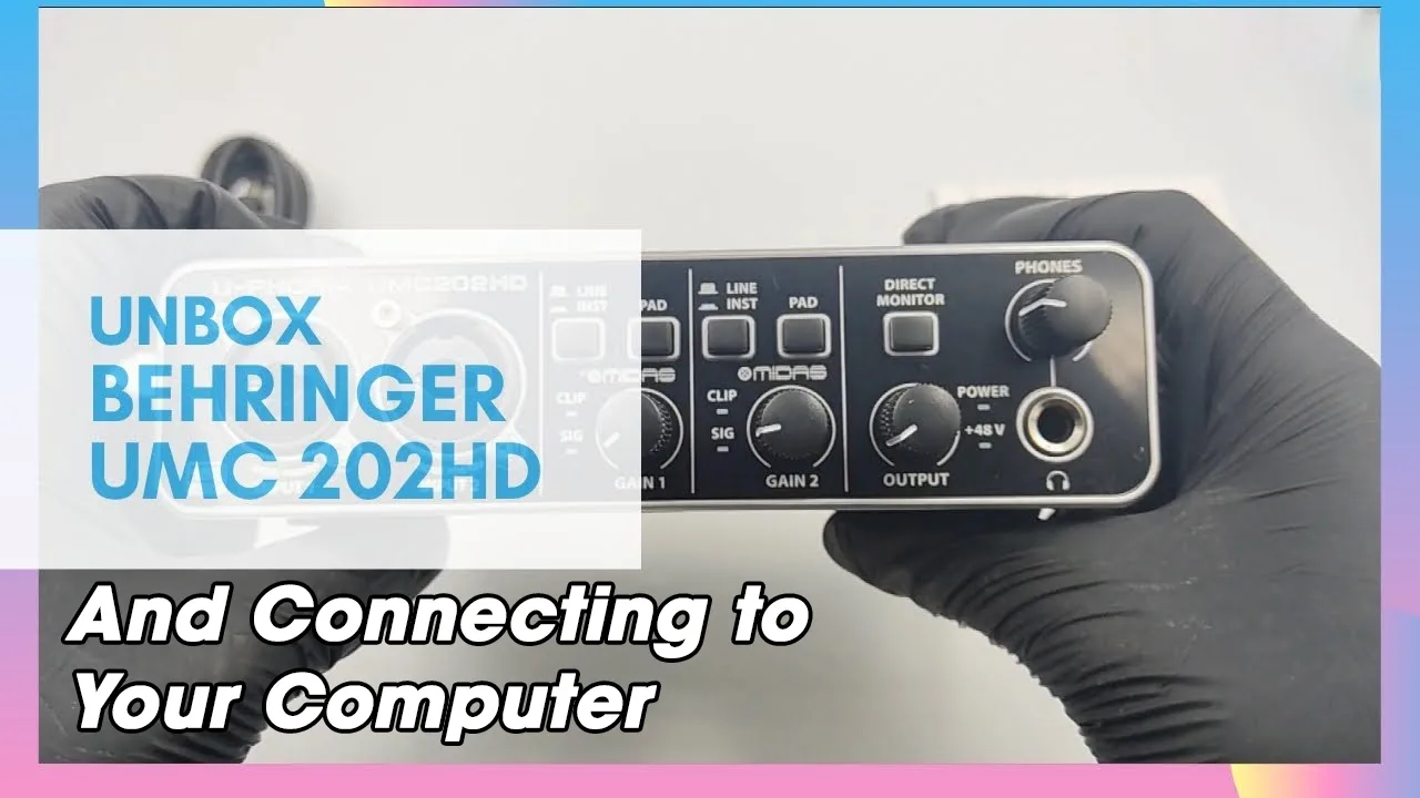UMC202HD How To - Unboxing and Connecting to Your Computer