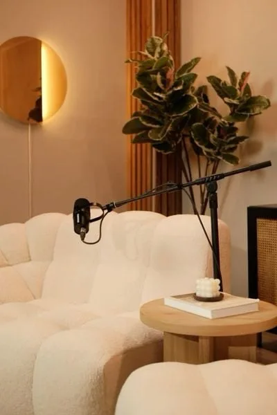 setup góc podcast livestream