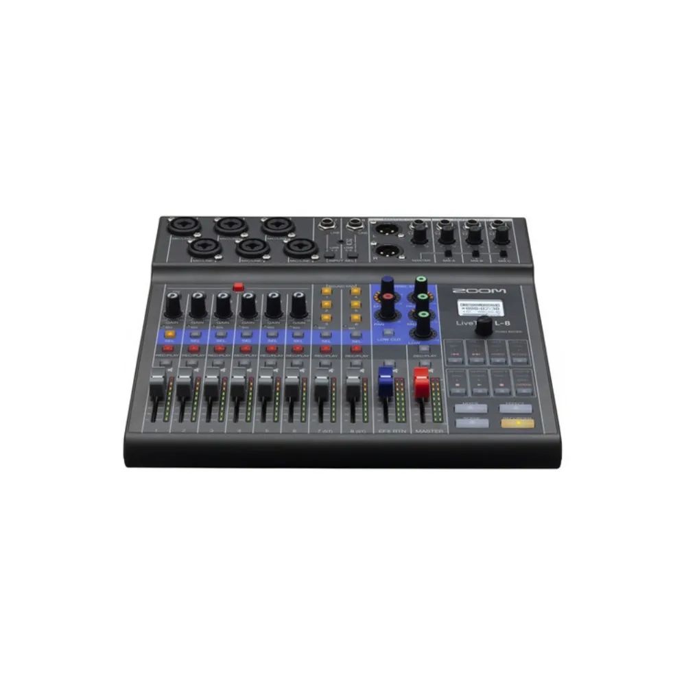 Zoom LiveTrak L-8 Portable 8-Channel Digital Mixer and Multitrack Recorder