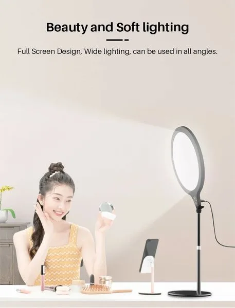 VIJIM K1 Softer Ring Light for Live Streaming (FUVLT) Đèn LED để bàn Trang điểm livestream