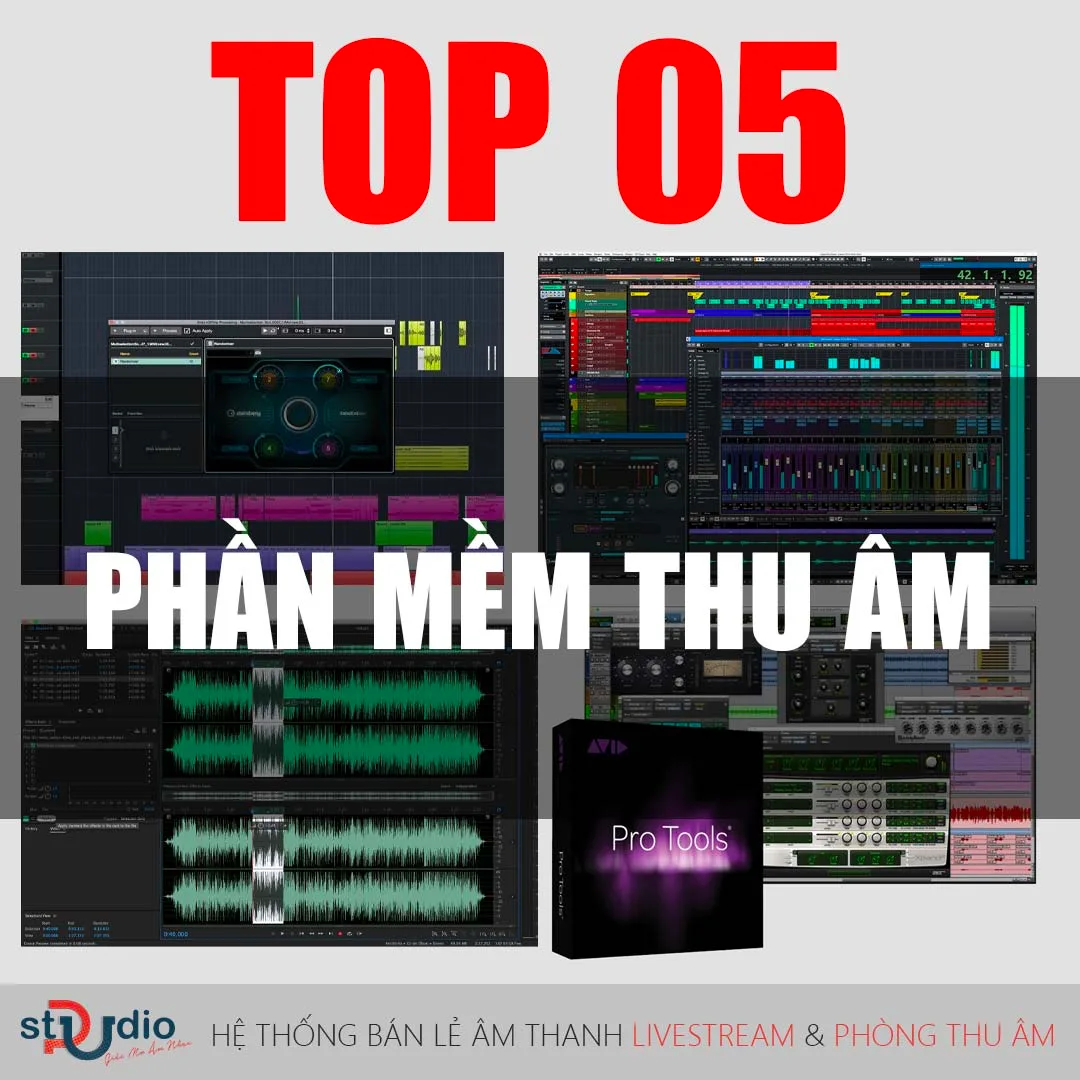 TOP 5 phần mềm thu âm tại nhà được sử dụng nhiều nhất