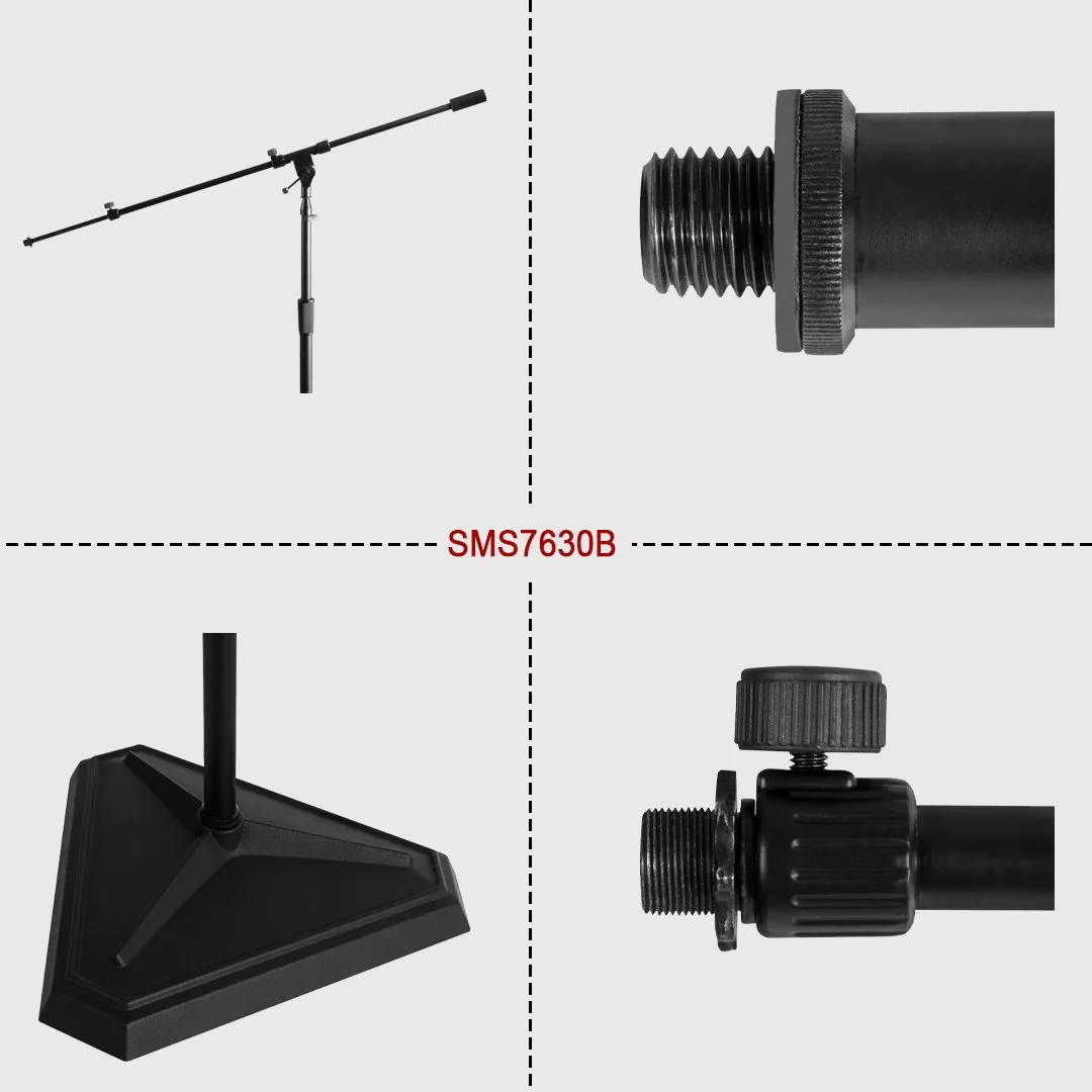 Chân Microphone ON-STAGE SMS7630B HEX BASE STUDIO BOOM MICROPHONE STAND