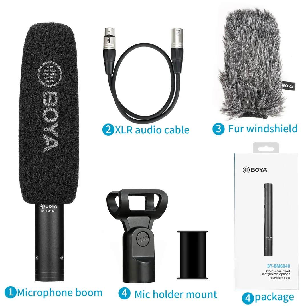 Micro thu âm BOYA BY-BM6040 - Micro thu âm quay phim livestream