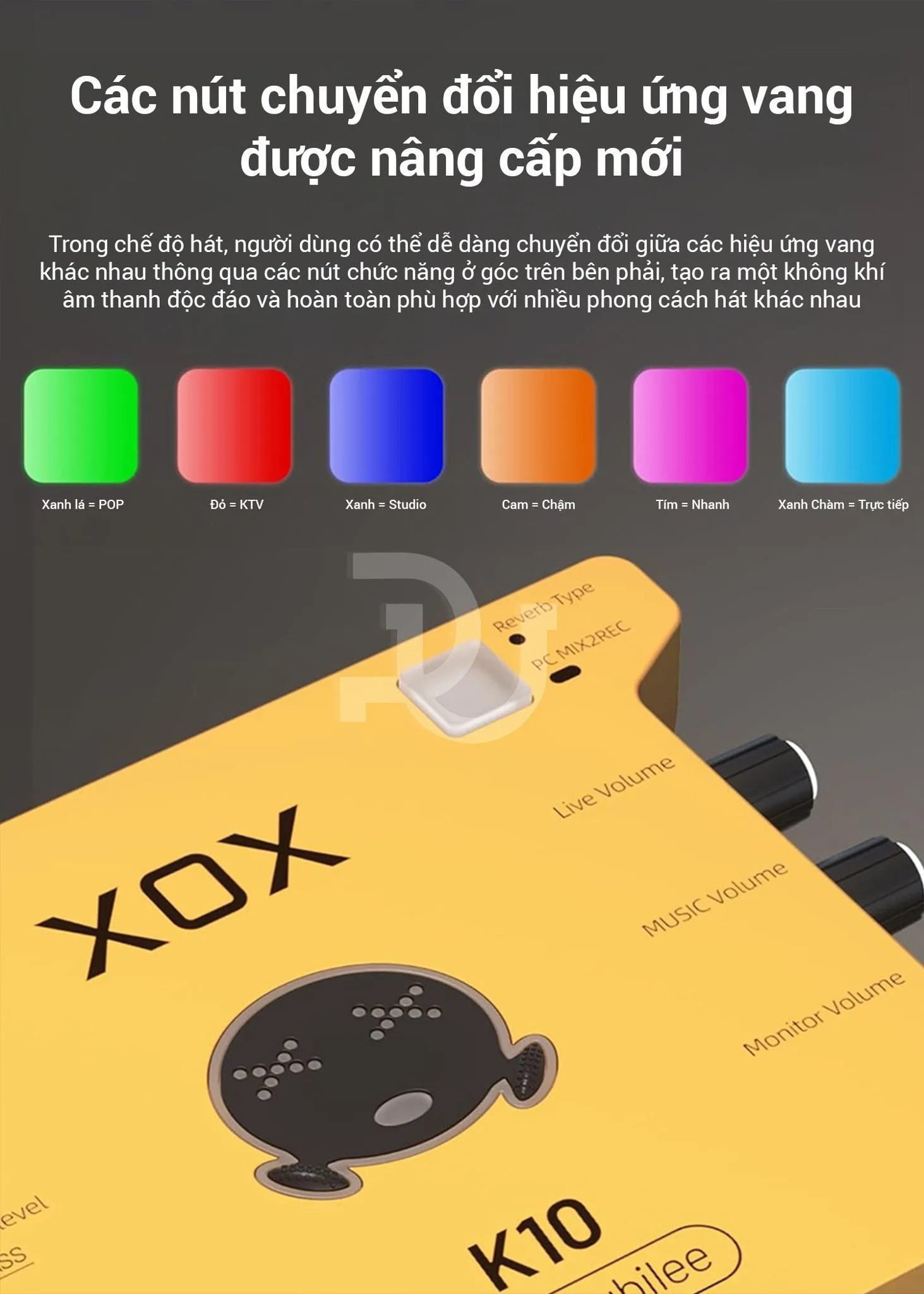 Sound card XOX K10 15th Jubilee bản mới nâng cấp thế hệ mới 2025