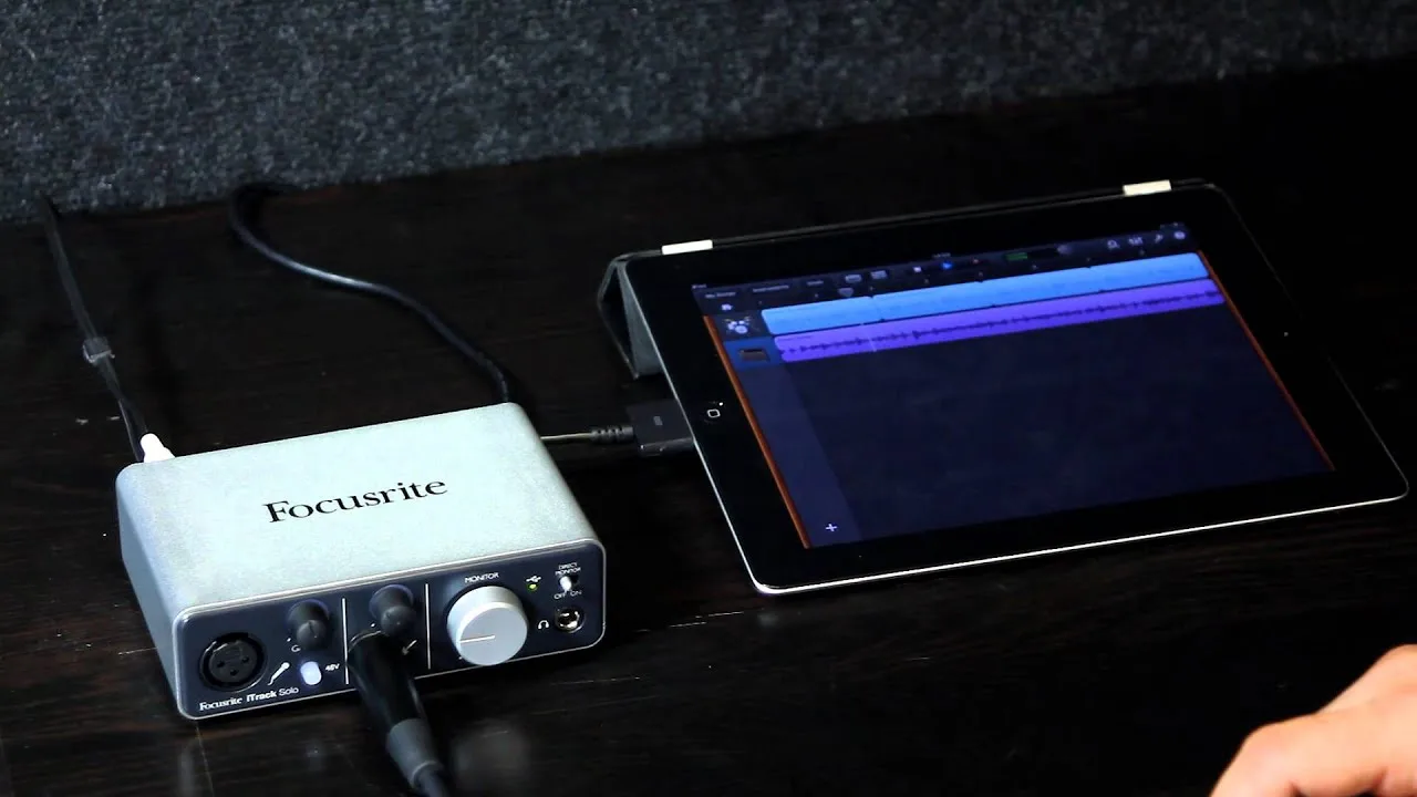 Focusrite iTrack Solo iPad Audio Interface Audio Demonstration