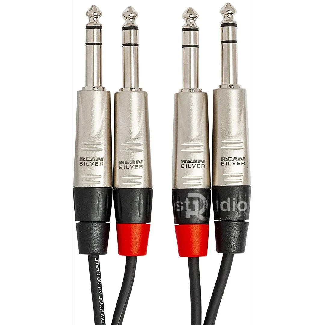 Cáp Hosa Pro 6.5mm ra 6.5mm ( 1.5m dây đôi ) - Stereo Interconnect Dual