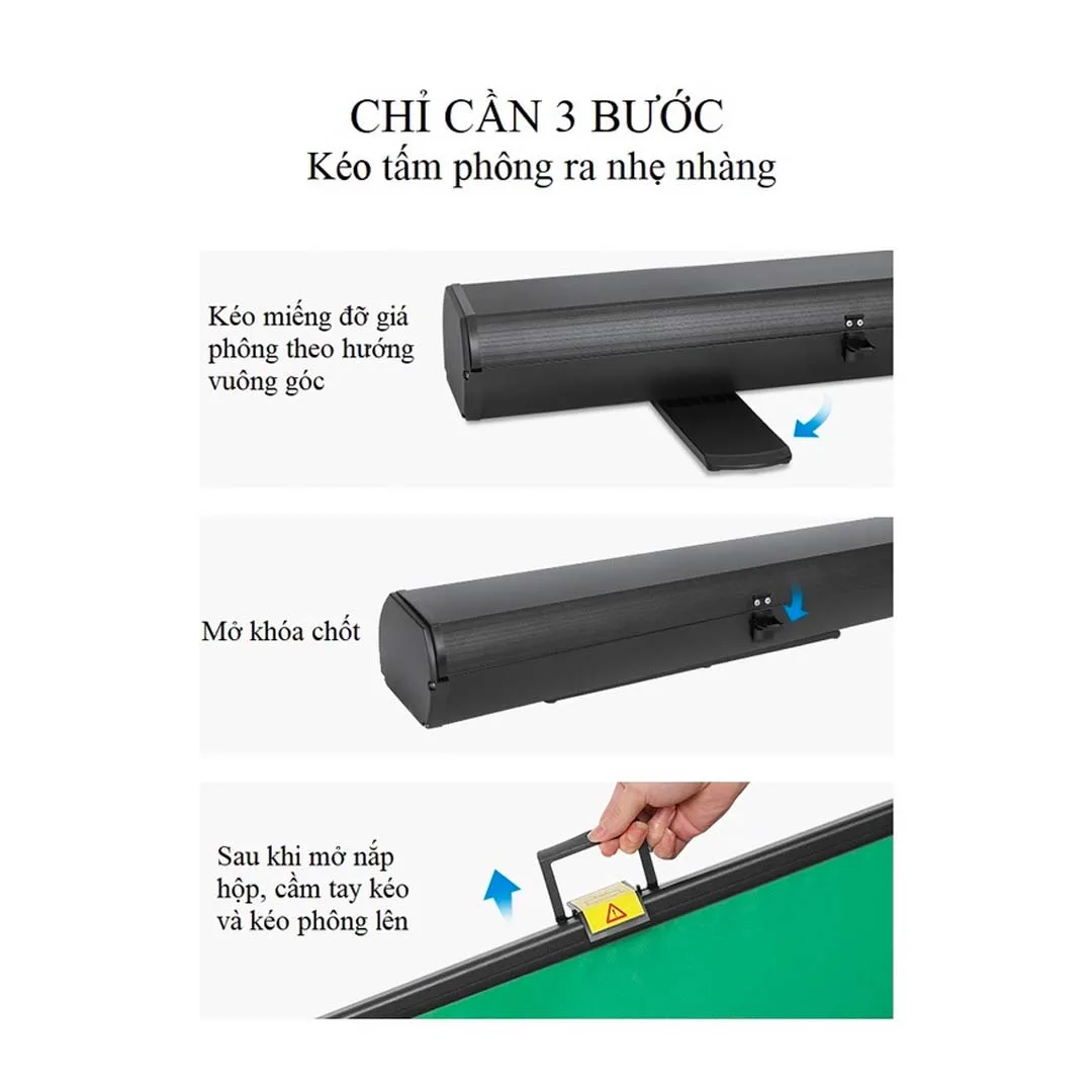 Khung treo phông xanh chữ X di động 250*200cm