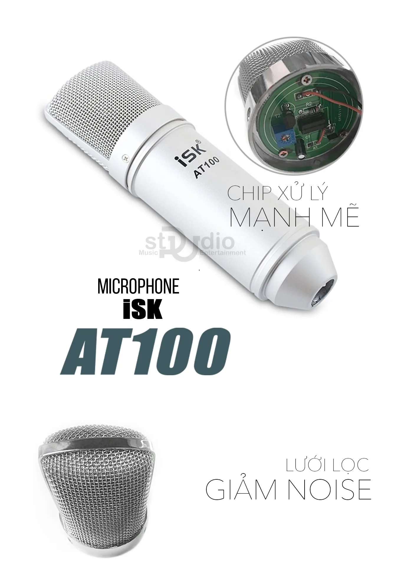 Micro thu âm ISK AT100 - Micro thu âm cho máy tính