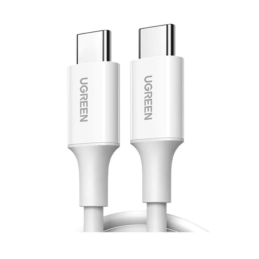 Ugreen 60520 2M màu trắng Dây USB Type-C sang USB Type-C US264 20060520