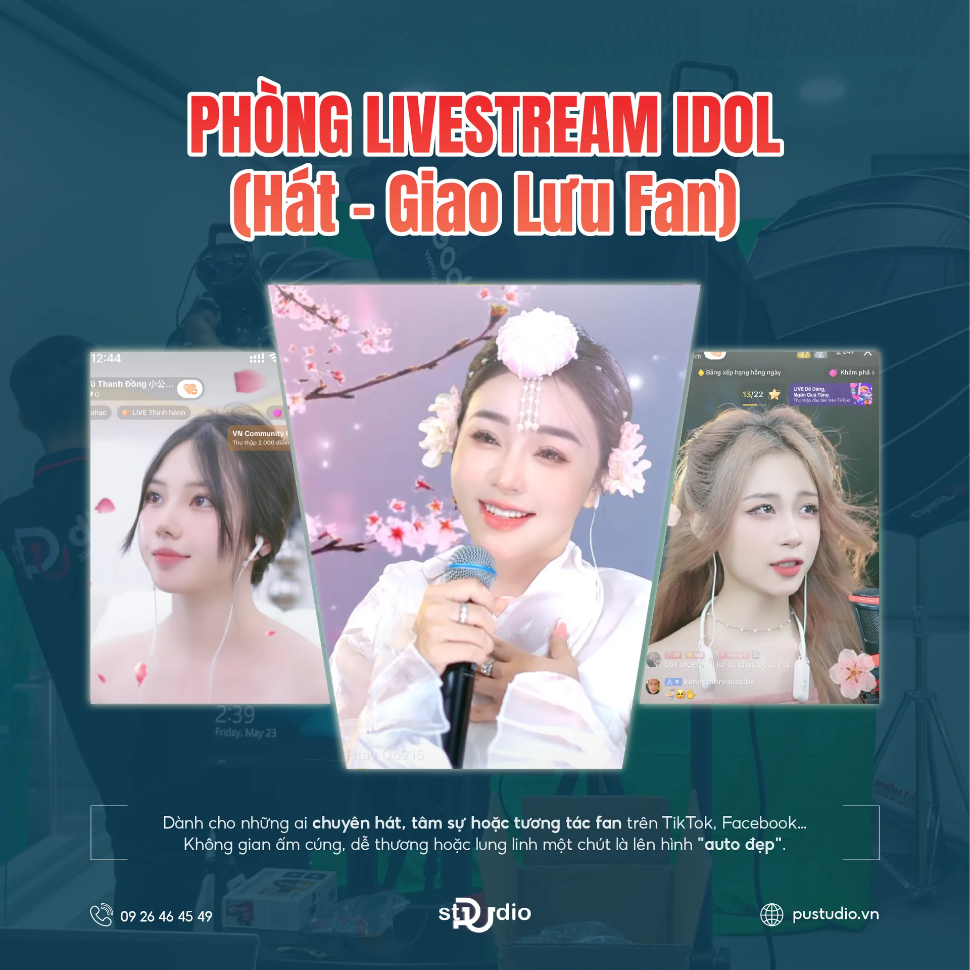 Phòng livestream idol PU Studio