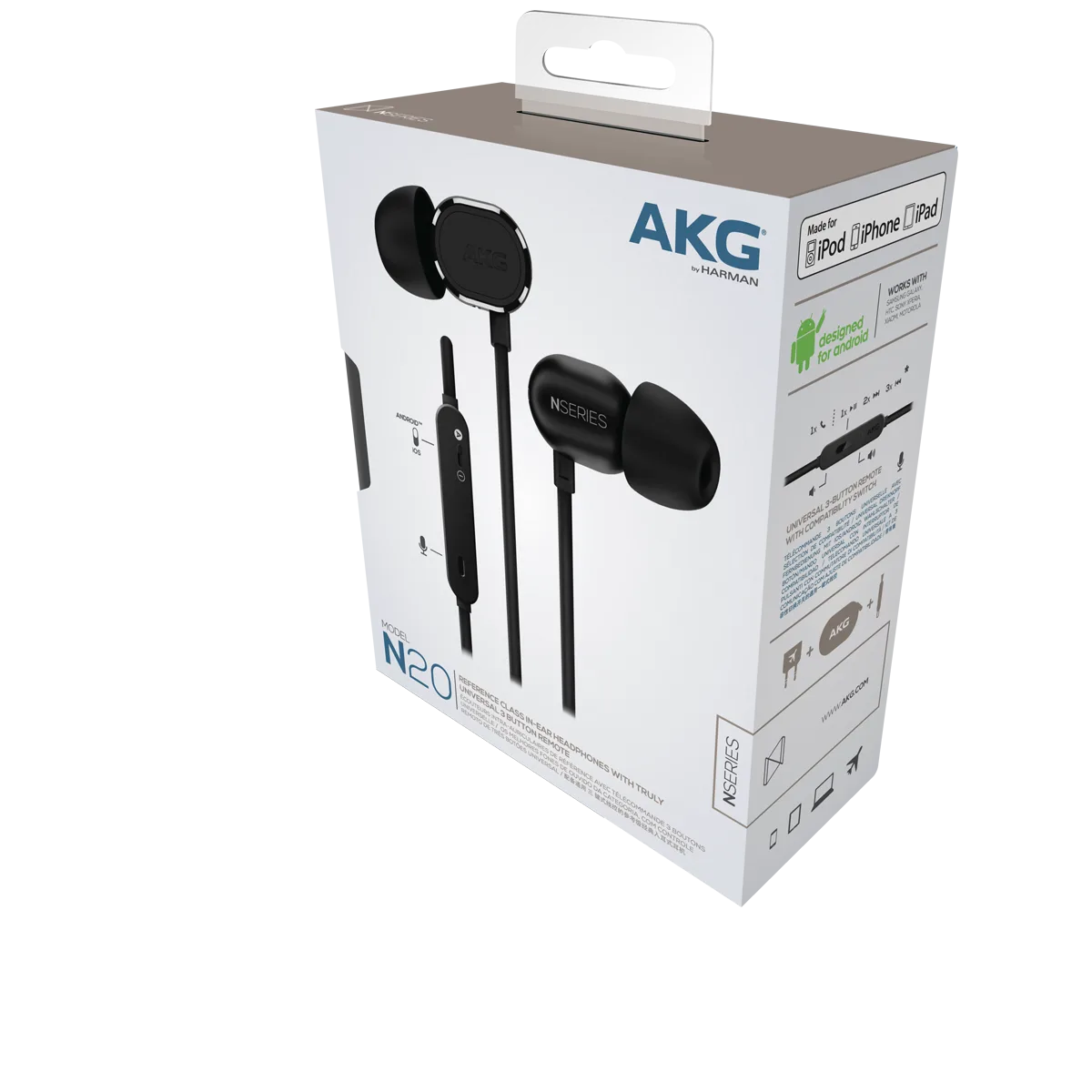 Tai nghe nhét tai AKG N20U, tai nghe thể thao nhét tai AKG