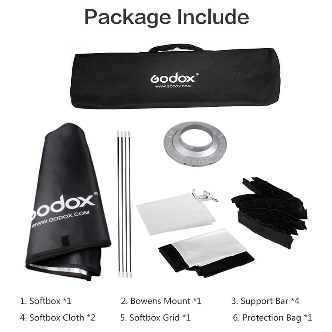 Softbox Tổ Ong Grid Godox 60x60cm Bowen mount FW6060