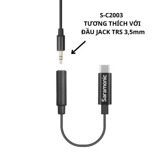 Cáp Saramonic SR-C2003 3.5mm TRS to USB-C