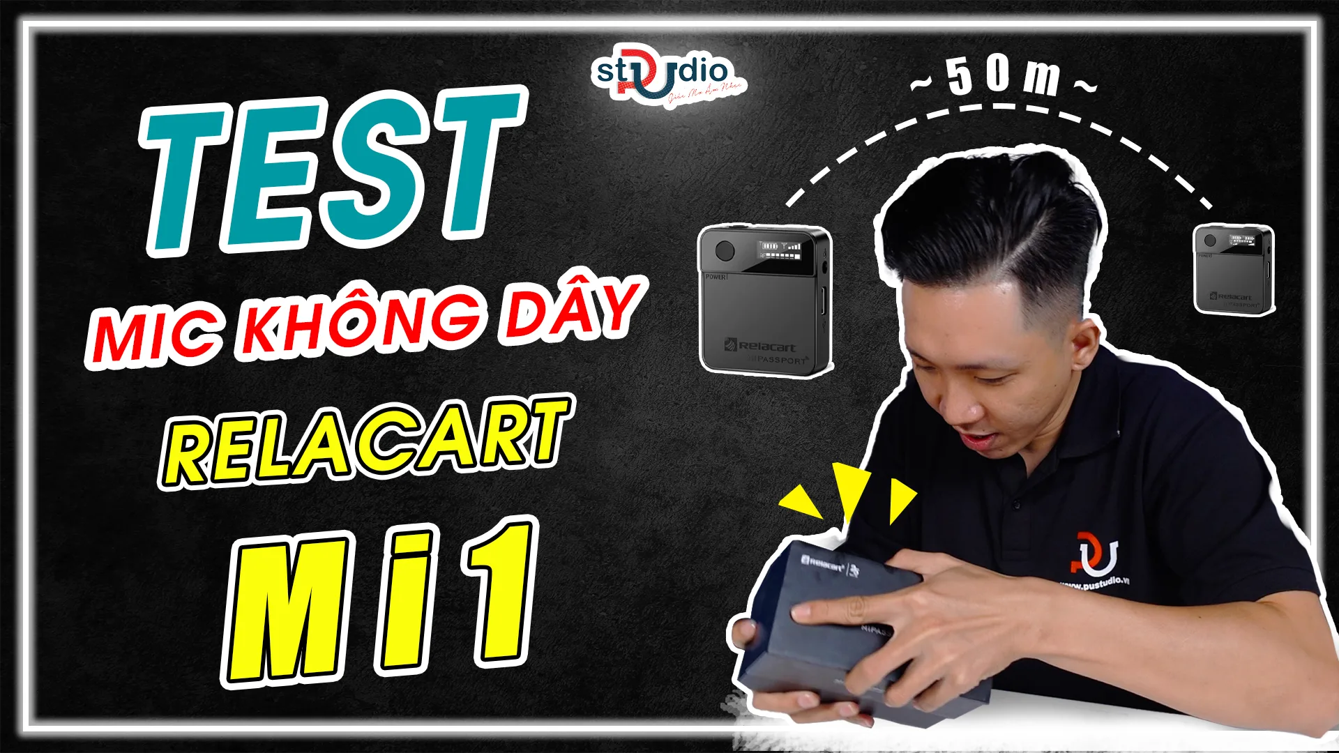 Test Micro cài áo không dây chất lượng giá tốt 2022 / Micro cài áo Relacart Mi1