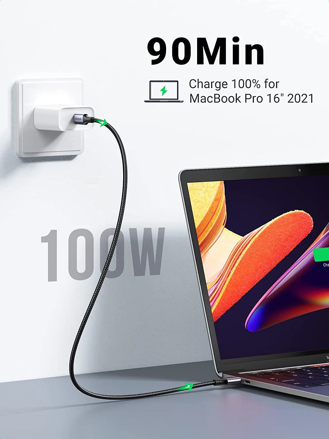 Cáp sạc, dữ liệu USB Type-C to Type-C dài 1M Ugreen 70427