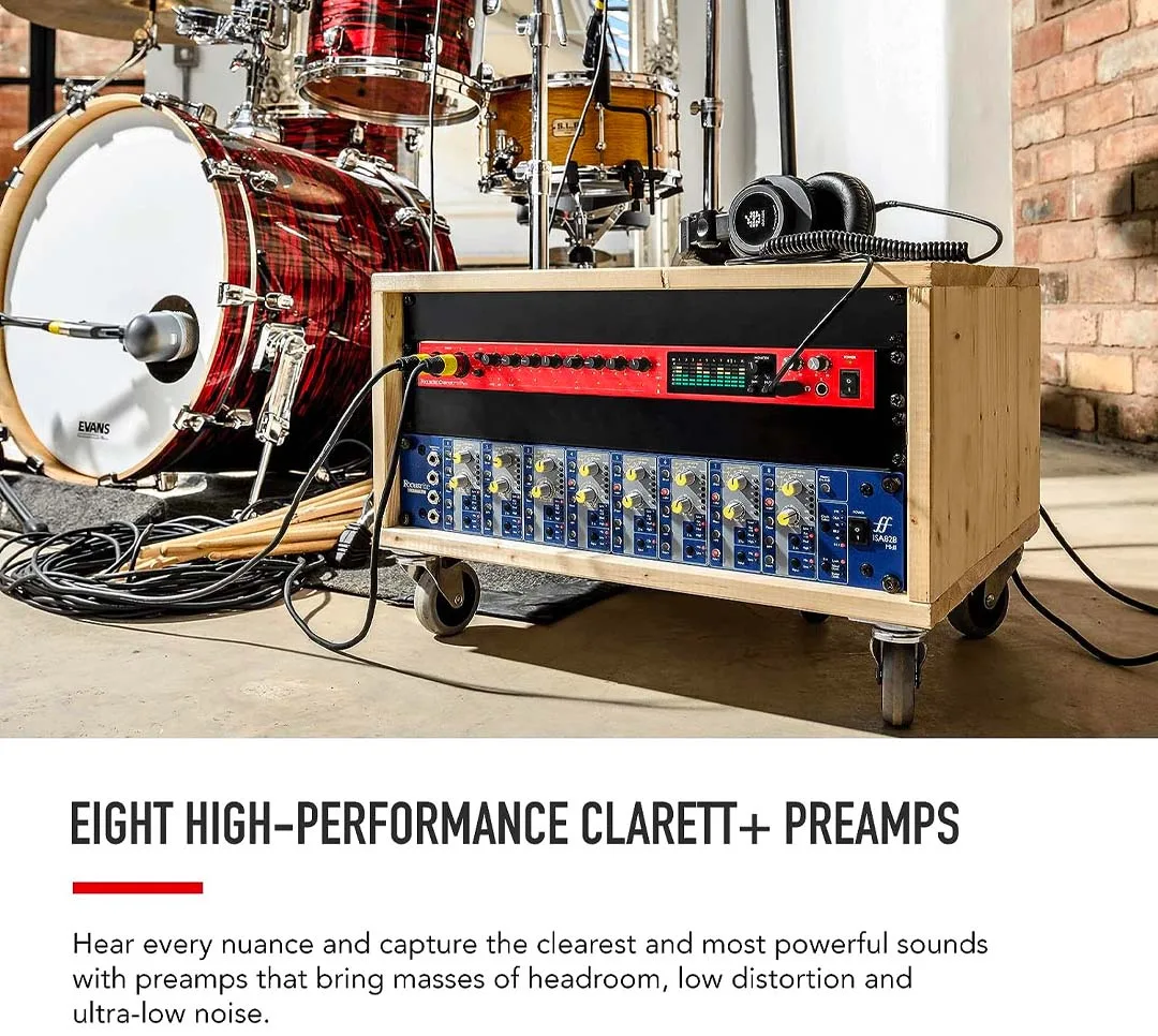 AUDIO INTERFACE FOCUSRITE CLARETT+ 8PRE USB-C CHÍNH HÃNG