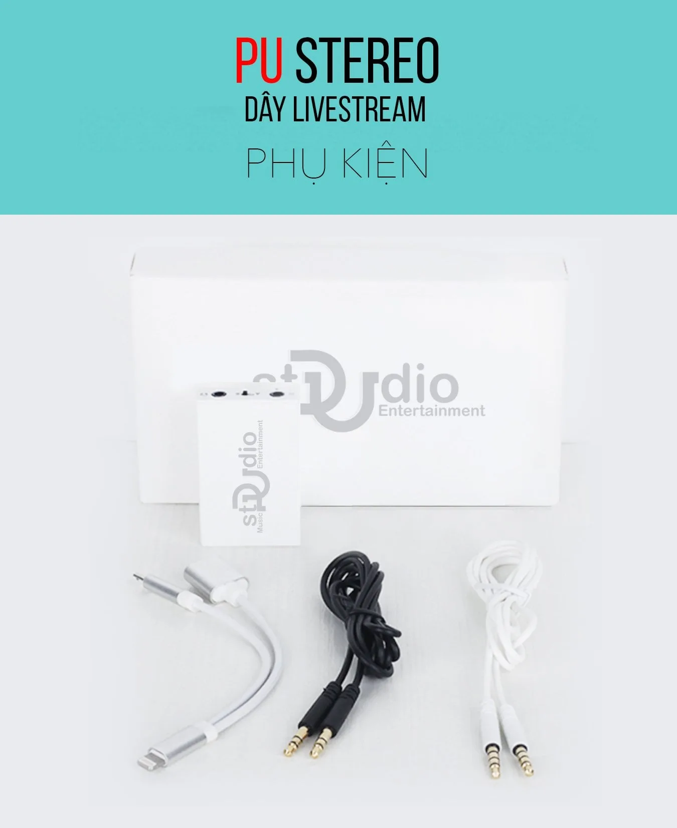 Dây livestream AIX (OTG) Lightning Stereo cho Iphone 10-14