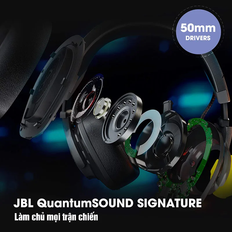 Tai nghe Chụp tai Gaming JBL QUANTUM 200 - tai nghe chụp tai có Mic