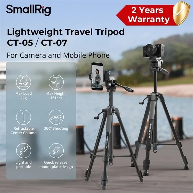 SmallRig 4689 - Versatile Lightweight Tripod CT-07