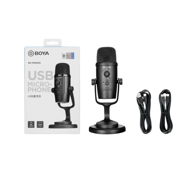 Micro thu âm BOYA BY-PM500 - Micro thu âm cổng USB