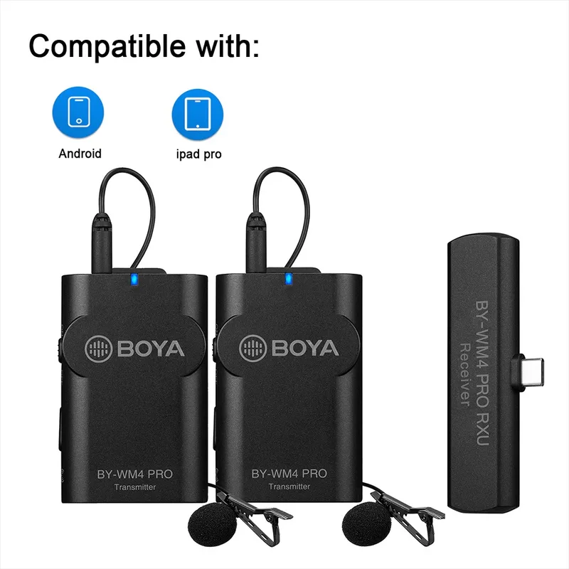 Micro thu âm Boya BY-WM4 Pro K6 (2mic) - Cổng Type-C