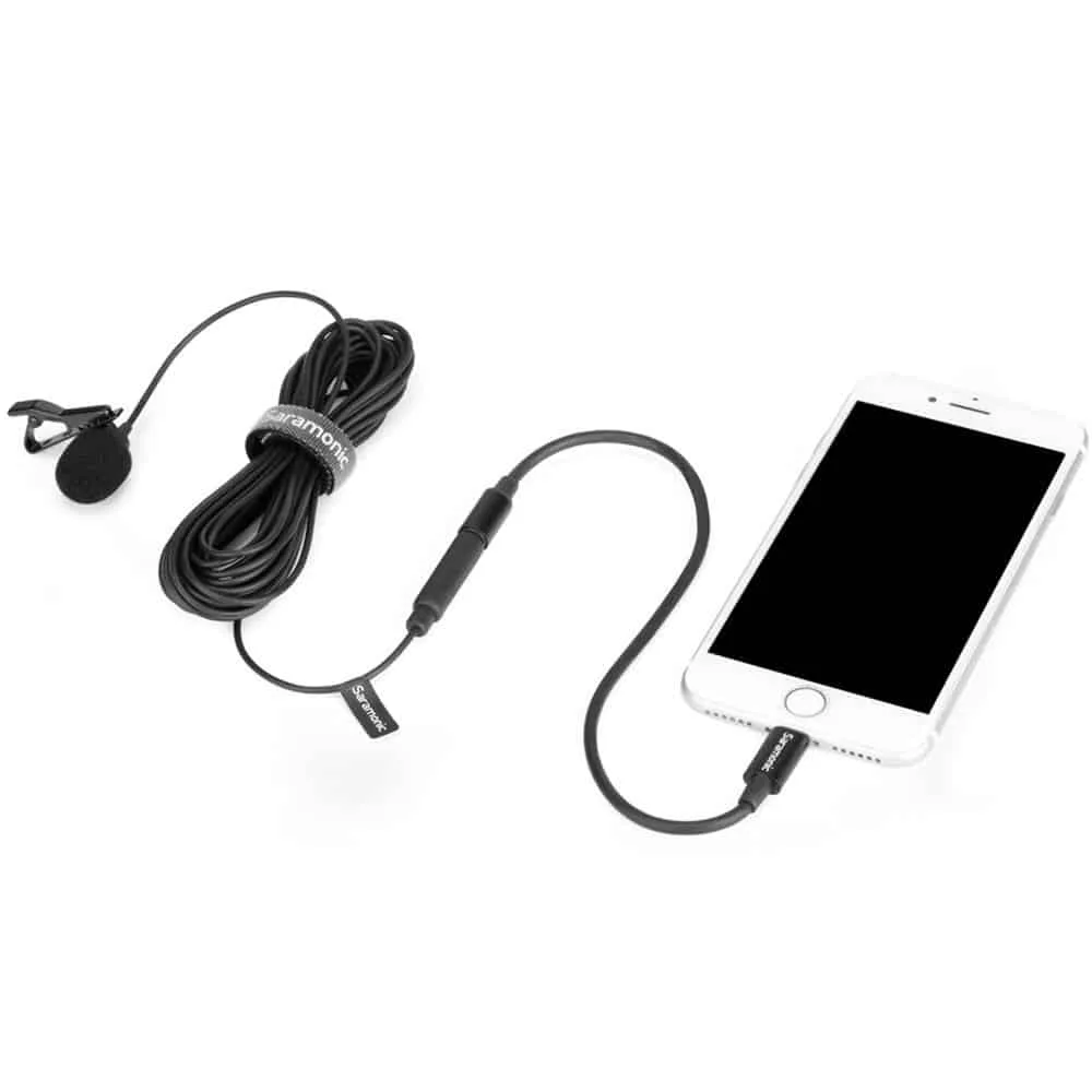 Cáp chuyển đổi Saramonic SR-C2000 3.5mm TRS to Lightning