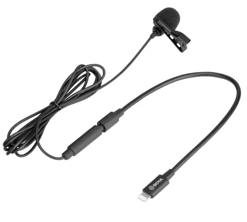 Micro thu âm Boya BY-M2 - Micro thu âm cài áo Cổng Lightning